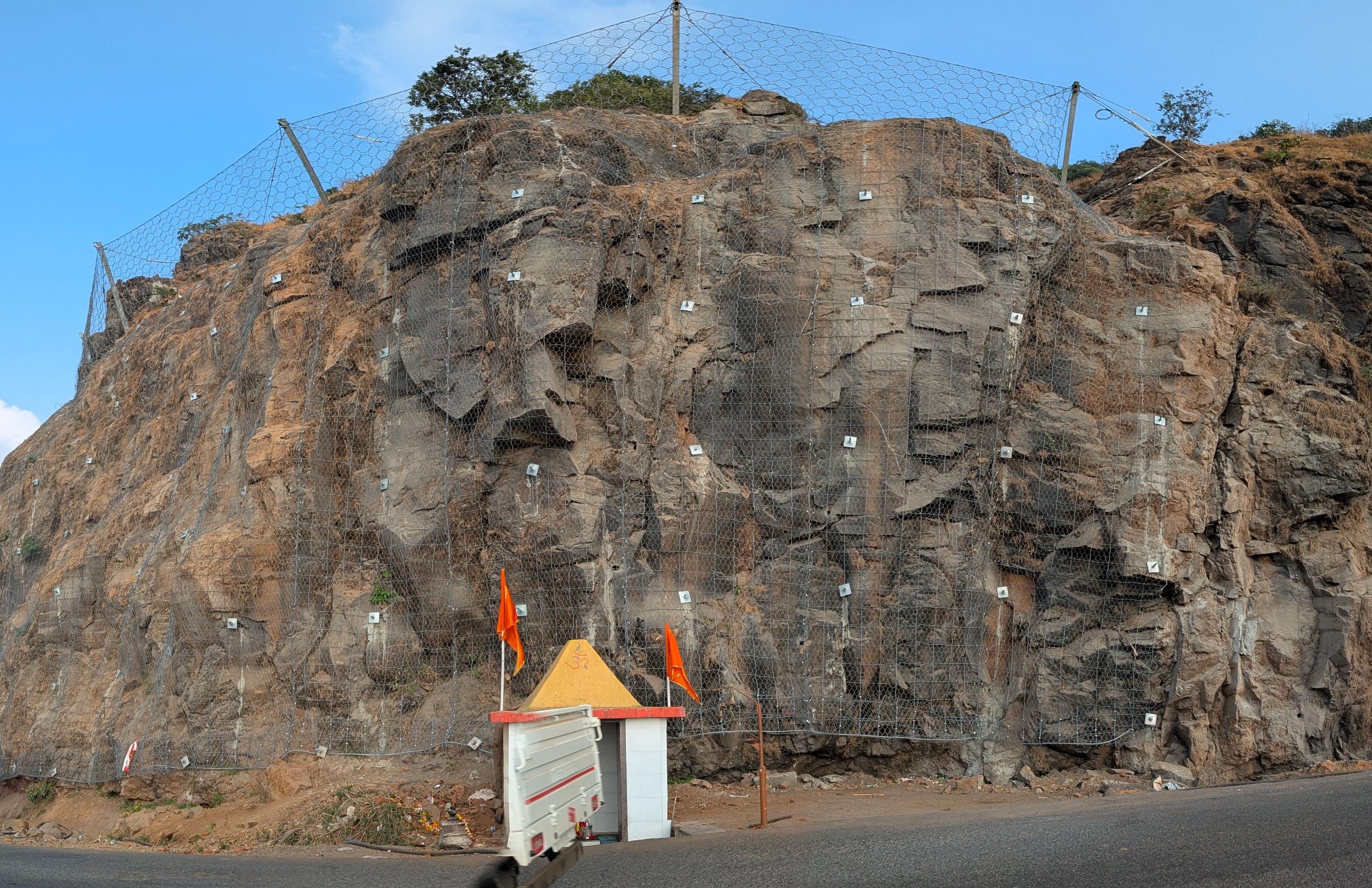 Slope Protection Work ( Rock Fall Barrier )