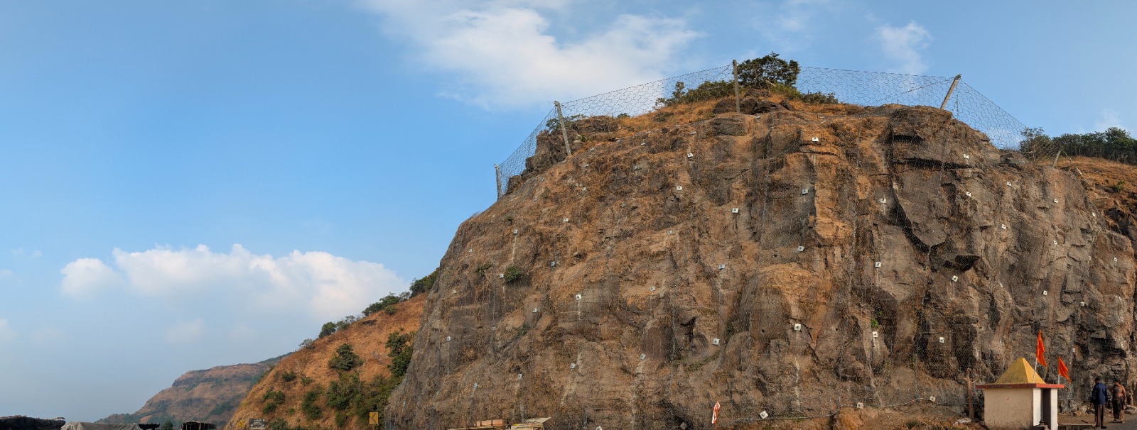 Slope Protection Work ( Rock Fall Barrier )