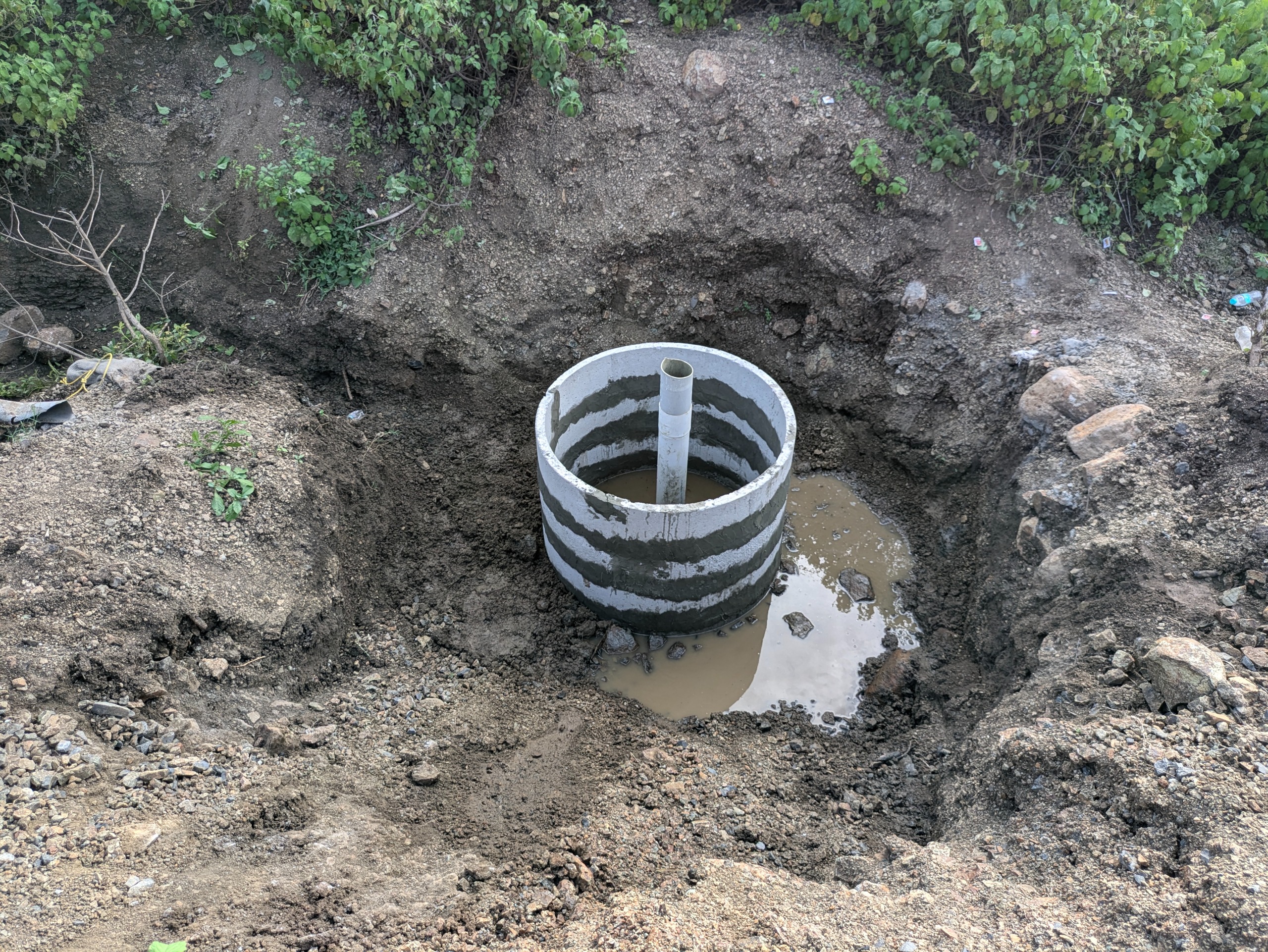 Construction & Design of 72 Recharge pit & Rainwater Harvesting Borewells